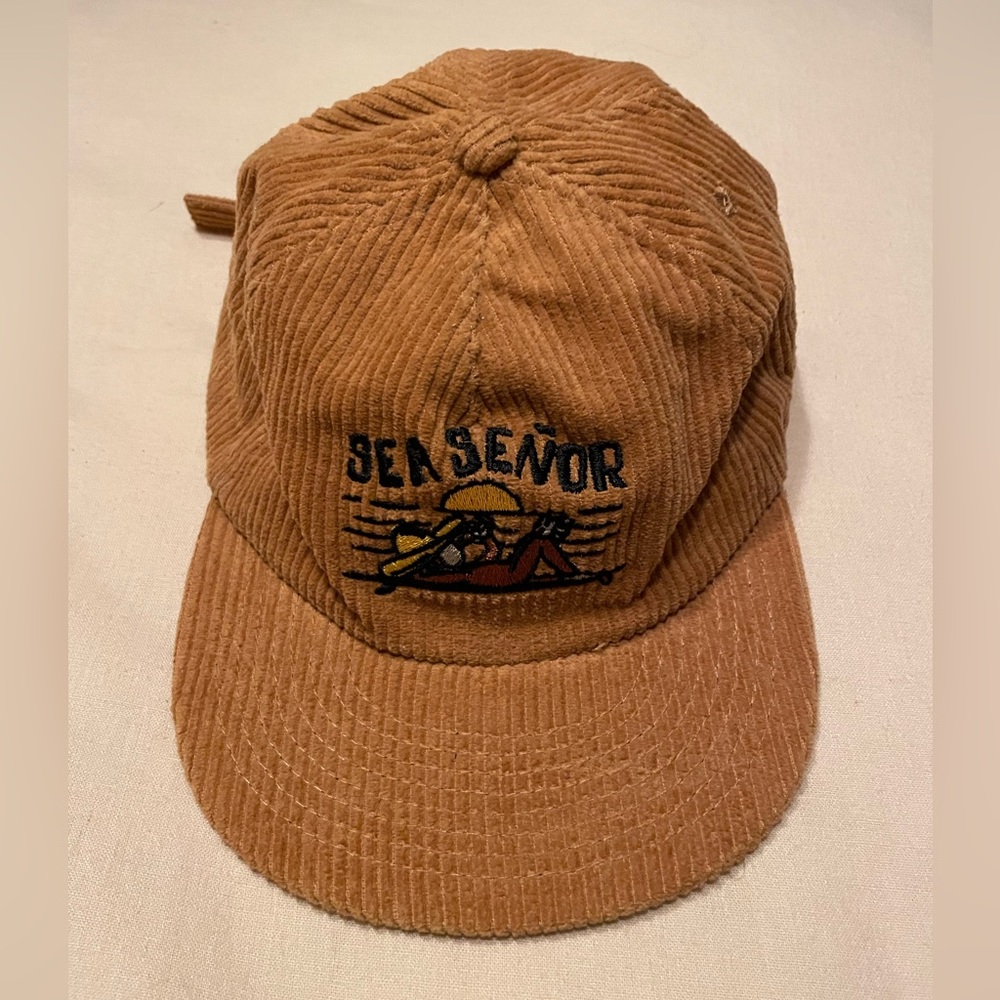 Sea Señor Brown Monkey Business Strap back Corduroy Hat